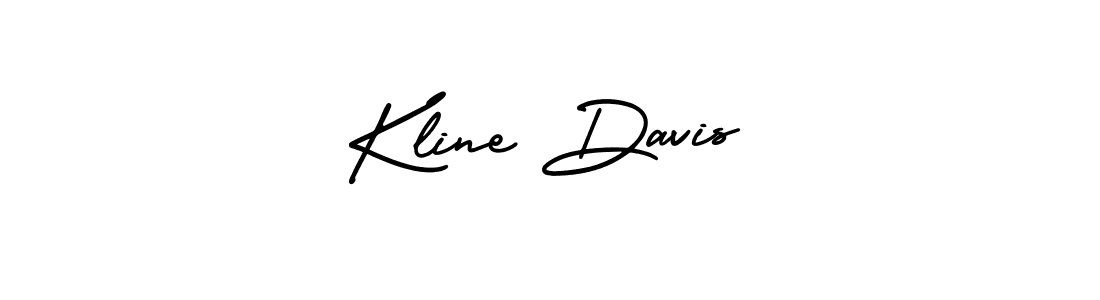 How to make Kline Davis name signature. Use AmerikaSignatureDemo-Regular style for creating short signs online. This is the latest handwritten sign. Kline Davis signature style 3 images and pictures png