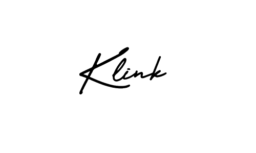 How to make Klink signature? AmerikaSignatureDemo-Regular is a professional autograph style. Create handwritten signature for Klink name. Klink signature style 3 images and pictures png