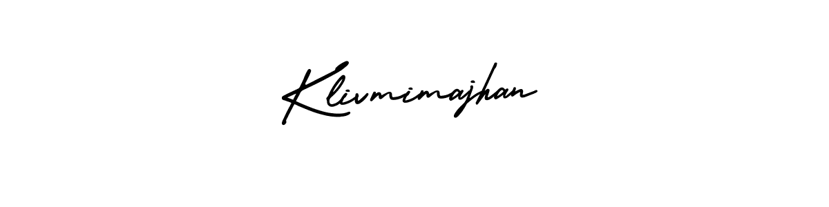 How to make Klivmimajhan signature? AmerikaSignatureDemo-Regular is a professional autograph style. Create handwritten signature for Klivmimajhan name. Klivmimajhan signature style 3 images and pictures png
