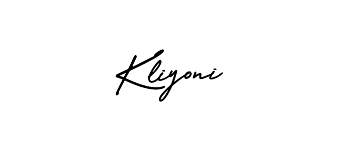 This is the best signature style for the Kliyoni name. Also you like these signature font (AmerikaSignatureDemo-Regular). Mix name signature. Kliyoni signature style 3 images and pictures png