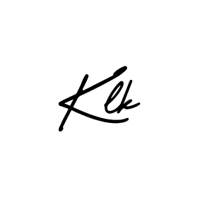 Make a beautiful signature design for name Klk. With this signature (AmerikaSignatureDemo-Regular) style, you can create a handwritten signature for free. Klk signature style 3 images and pictures png