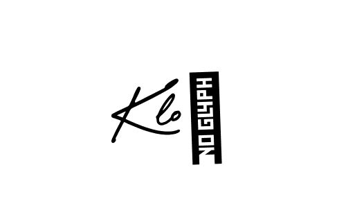 How to make Kloë name signature. Use AmerikaSignatureDemo-Regular style for creating short signs online. This is the latest handwritten sign. Kloë signature style 3 images and pictures png