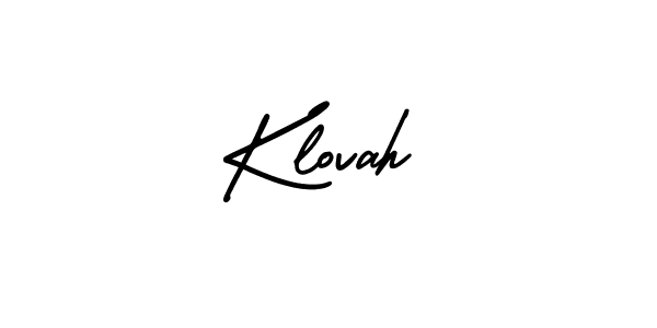 This is the best signature style for the Klovah name. Also you like these signature font (AmerikaSignatureDemo-Regular). Mix name signature. Klovah signature style 3 images and pictures png