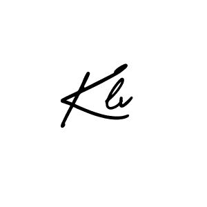 You should practise on your own different ways (AmerikaSignatureDemo-Regular) to write your name (Klv) in signature. don't let someone else do it for you. Klv signature style 3 images and pictures png