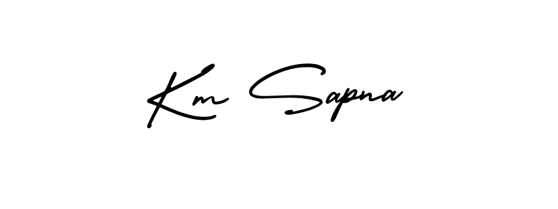 Check out images of Autograph of Km Sapna name. Actor Km Sapna Signature Style. AmerikaSignatureDemo-Regular is a professional sign style online. Km Sapna signature style 3 images and pictures png