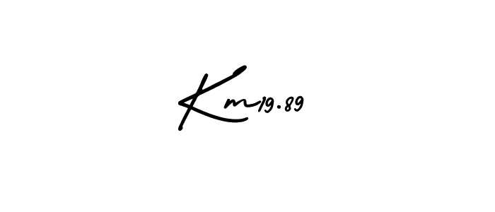 Km19.89 stylish signature style. Best Handwritten Sign (AmerikaSignatureDemo-Regular) for my name. Handwritten Signature Collection Ideas for my name Km19.89. Km19.89 signature style 3 images and pictures png