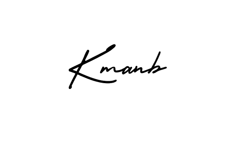Use a signature maker to create a handwritten signature online. With this signature software, you can design (AmerikaSignatureDemo-Regular) your own signature for name Kmanb. Kmanb signature style 3 images and pictures png
