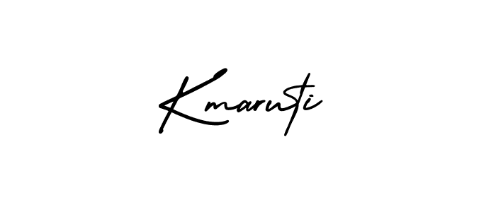 How to make Kmaruti name signature. Use AmerikaSignatureDemo-Regular style for creating short signs online. This is the latest handwritten sign. Kmaruti signature style 3 images and pictures png