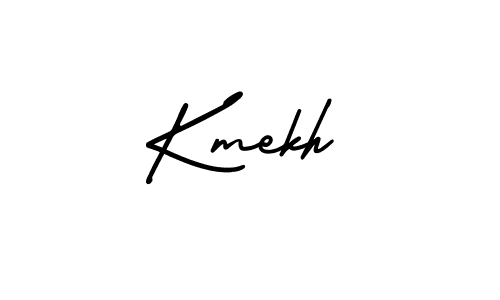 How to Draw Kmekh signature style? AmerikaSignatureDemo-Regular is a latest design signature styles for name Kmekh. Kmekh signature style 3 images and pictures png