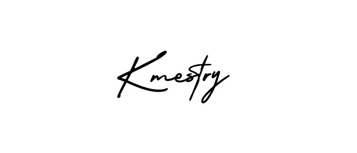 Design your own signature with our free online signature maker. With this signature software, you can create a handwritten (AmerikaSignatureDemo-Regular) signature for name Kmestry. Kmestry signature style 3 images and pictures png