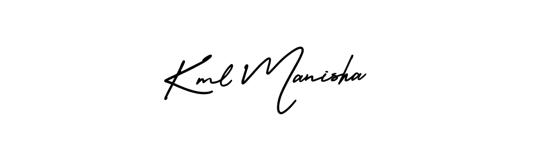 Make a beautiful signature design for name Kml Manisha. Use this online signature maker to create a handwritten signature for free. Kml Manisha signature style 3 images and pictures png