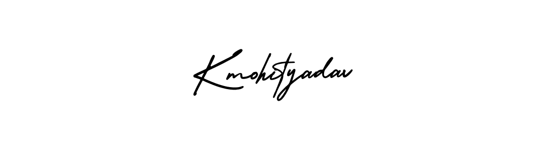 if you are searching for the best signature style for your name Kmohityadav. so please give up your signature search. here we have designed multiple signature styles  using AmerikaSignatureDemo-Regular. Kmohityadav signature style 3 images and pictures png