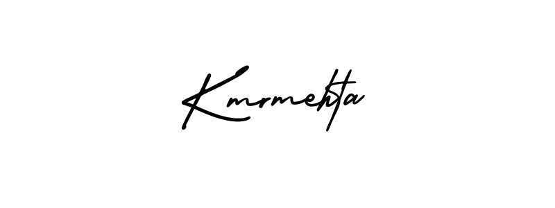 Kmrmehta stylish signature style. Best Handwritten Sign (AmerikaSignatureDemo-Regular) for my name. Handwritten Signature Collection Ideas for my name Kmrmehta. Kmrmehta signature style 3 images and pictures png