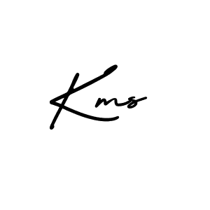 How to make Kms signature? AmerikaSignatureDemo-Regular is a professional autograph style. Create handwritten signature for Kms name. Kms signature style 3 images and pictures png