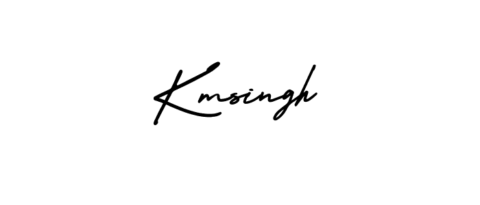 The best way (AmerikaSignatureDemo-Regular) to make a short signature is to pick only two or three words in your name. The name Kmsingh include a total of six letters. For converting this name. Kmsingh signature style 3 images and pictures png