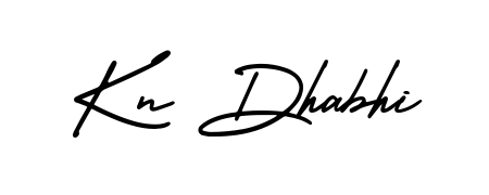 Discover how Kn Dhabhi looks in an executive cursive font (AmerikaSignatureDemo-Regular). Perfect for legal documents, invoices, and certificates. Kn Dhabhi signature style 3 images and pictures png