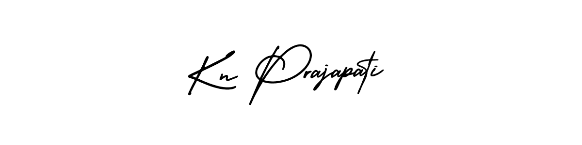 It looks lik you need a new signature style for name Kn Prajapati. Design unique handwritten (AmerikaSignatureDemo-Regular) signature with our free signature maker in just a few clicks. Kn Prajapati signature style 3 images and pictures png