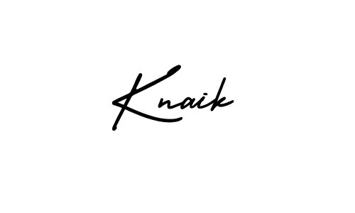 How to make Knaik signature? AmerikaSignatureDemo-Regular is a professional autograph style. Create handwritten signature for Knaik name. Knaik signature style 3 images and pictures png