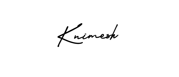 Best and Professional Signature Style for Knimesh. AmerikaSignatureDemo-Regular Best Signature Style Collection. Knimesh signature style 3 images and pictures png