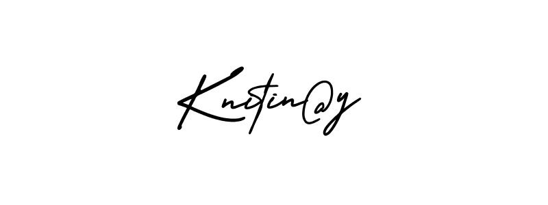 The best way (AmerikaSignatureDemo-Regular) to make a short signature is to pick only two or three words in your name. The name Knitin@y include a total of six letters. For converting this name. Knitin@y signature style 3 images and pictures png