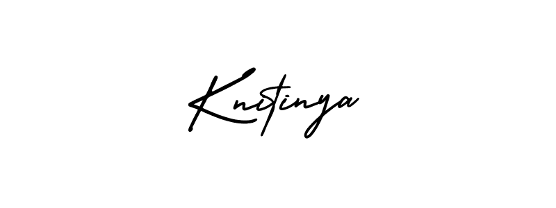 Make a beautiful signature design for name Knitinya. With this signature (AmerikaSignatureDemo-Regular) style, you can create a handwritten signature for free. Knitinya signature style 3 images and pictures png