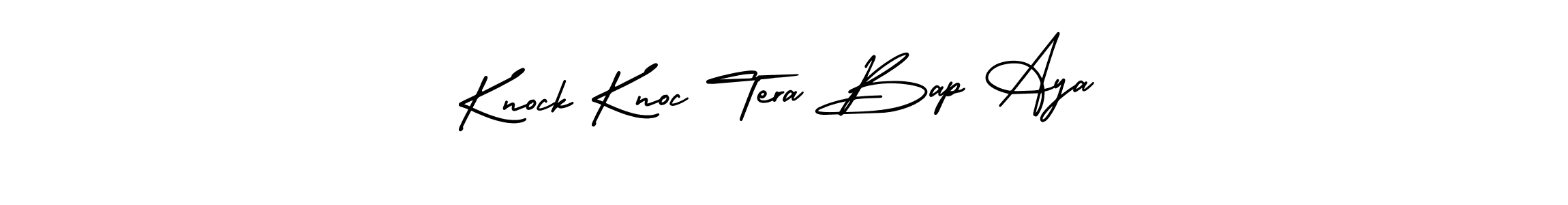 Also You can easily find your signature by using the search form. We will create Knock Knoc Tera Bap Aya name handwritten signature images for you free of cost using AmerikaSignatureDemo-Regular sign style. Knock Knoc Tera Bap Aya signature style 3 images and pictures png