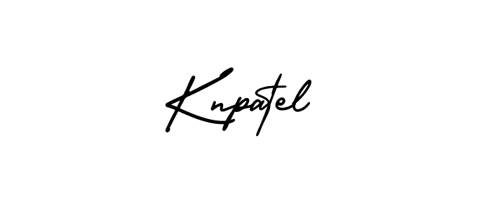 Design your own signature with our free online signature maker. With this signature software, you can create a handwritten (AmerikaSignatureDemo-Regular) signature for name Knpatel. Knpatel signature style 3 images and pictures png