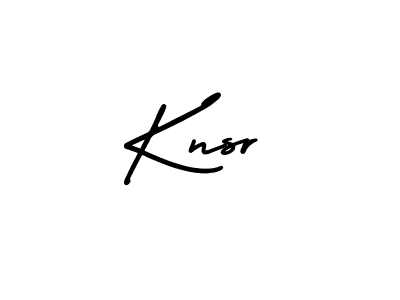 It looks lik you need a new signature style for name Knsr. Design unique handwritten (AmerikaSignatureDemo-Regular) signature with our free signature maker in just a few clicks. Knsr signature style 3 images and pictures png