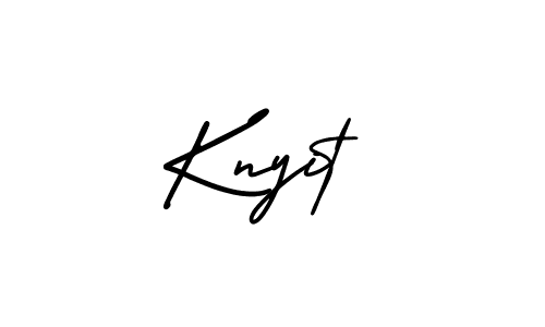 How to Draw Knyit signature style? AmerikaSignatureDemo-Regular is a latest design signature styles for name Knyit. Knyit signature style 3 images and pictures png
