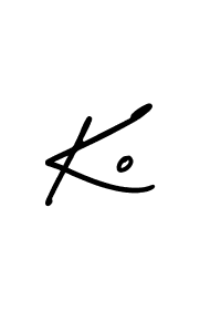 How to Draw Ko signature style? AmerikaSignatureDemo-Regular is a latest design signature styles for name Ko. Ko signature style 3 images and pictures png