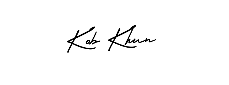 Make a short Kob Khun signature style. Manage your documents anywhere anytime using AmerikaSignatureDemo-Regular. Create and add eSignatures, submit forms, share and send files easily. Kob Khun signature style 3 images and pictures png