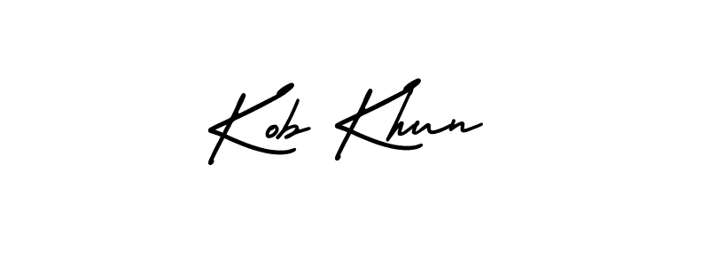 if you are searching for the best signature style for your name Kob Khun. so please give up your signature search. here we have designed multiple signature styles  using AmerikaSignatureDemo-Regular. Kob Khun signature style 3 images and pictures png