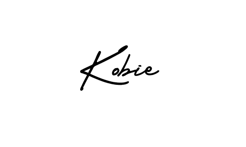 How to make Kobie signature? AmerikaSignatureDemo-Regular is a professional autograph style. Create handwritten signature for Kobie name. Kobie signature style 3 images and pictures png