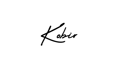 How to Draw Kobir signature style? AmerikaSignatureDemo-Regular is a latest design signature styles for name Kobir. Kobir signature style 3 images and pictures png