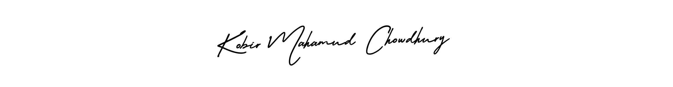 Create a beautiful signature design for name Kobir Mahamud Chowdhury. With this signature (AmerikaSignatureDemo-Regular) fonts, you can make a handwritten signature for free. Kobir Mahamud Chowdhury signature style 3 images and pictures png