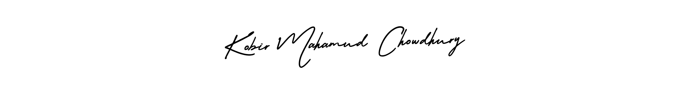 AmerikaSignatureDemo-Regular is a professional signature style that is perfect for those who want to add a touch of class to their signature. It is also a great choice for those who want to make their signature more unique. Get Kobir Mahamud Chowdhury name to fancy signature for free. Kobir Mahamud Chowdhury signature style 3 images and pictures png