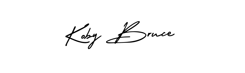 Koby Bruce stylish signature style. Best Handwritten Sign (AmerikaSignatureDemo-Regular) for my name. Handwritten Signature Collection Ideas for my name Koby Bruce. Koby Bruce signature style 3 images and pictures png