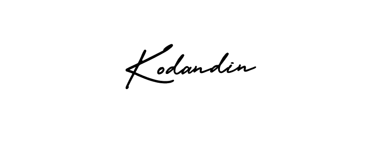 How to make Kodandin name signature. Use AmerikaSignatureDemo-Regular style for creating short signs online. This is the latest handwritten sign. Kodandin signature style 3 images and pictures png