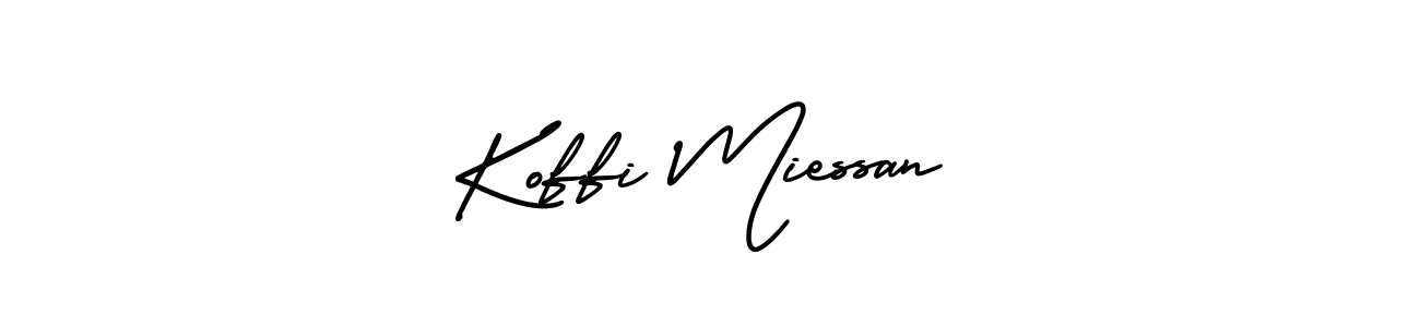 Also You can easily find your signature by using the search form. We will create Koffi Miessan name handwritten signature images for you free of cost using AmerikaSignatureDemo-Regular sign style. Koffi Miessan signature style 3 images and pictures png