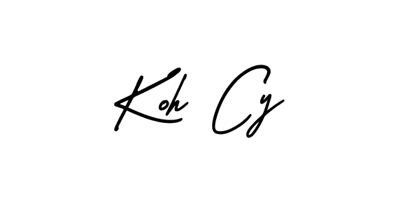 Also we have Koh Cy name is the best signature style. Create professional handwritten signature collection using AmerikaSignatureDemo-Regular autograph style. Koh Cy signature style 3 images and pictures png