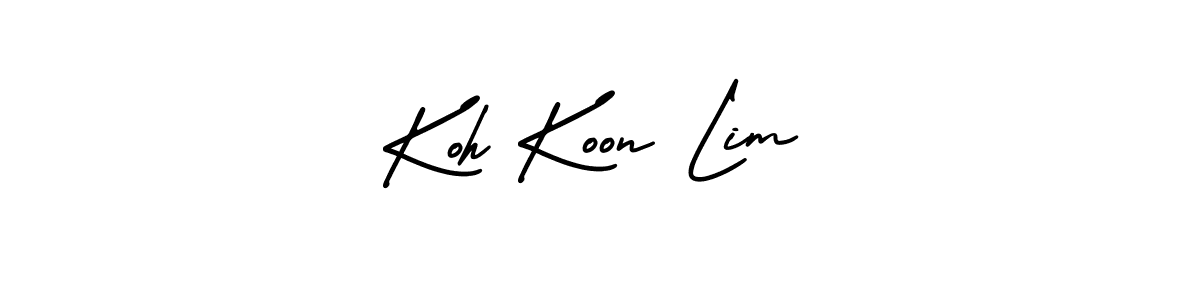 if you are searching for the best signature style for your name Koh Koon Lim. so please give up your signature search. here we have designed multiple signature styles  using AmerikaSignatureDemo-Regular. Koh Koon Lim signature style 3 images and pictures png