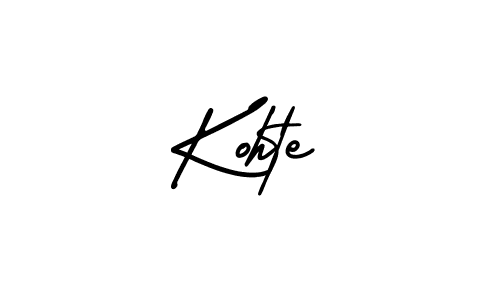 Design your own signature with our free online signature maker. With this signature software, you can create a handwritten (AmerikaSignatureDemo-Regular) signature for name Kohte. Kohte signature style 3 images and pictures png