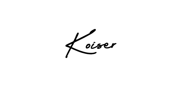 How to make Koiser signature? AmerikaSignatureDemo-Regular is a professional autograph style. Create handwritten signature for Koiser name. Koiser signature style 3 images and pictures png