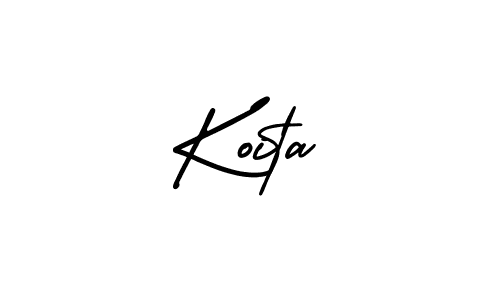 It looks lik you need a new signature style for name Koita. Design unique handwritten (AmerikaSignatureDemo-Regular) signature with our free signature maker in just a few clicks. Koita signature style 3 images and pictures png