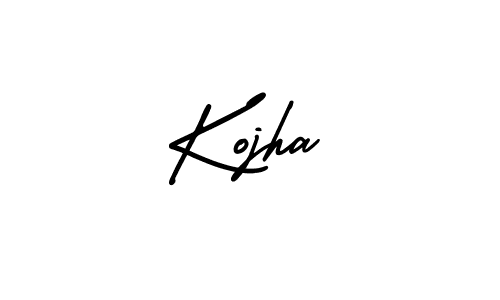 Make a beautiful signature design for name Kojha. With this signature (AmerikaSignatureDemo-Regular) style, you can create a handwritten signature for free. Kojha signature style 3 images and pictures png