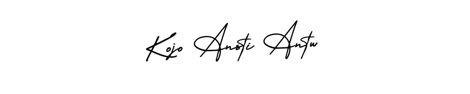 Similarly AmerikaSignatureDemo-Regular is the best handwritten signature design. Signature creator online .You can use it as an online autograph creator for name Kojo Ansti Antw. Kojo Ansti Antw signature style 3 images and pictures png