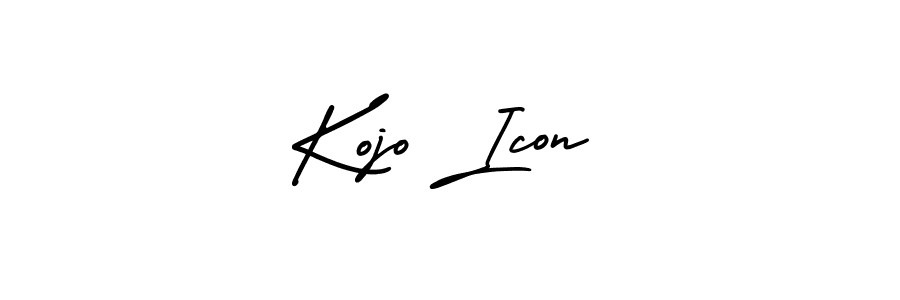 Create a beautiful signature design for name Kojo Icon. With this signature (AmerikaSignatureDemo-Regular) fonts, you can make a handwritten signature for free. Kojo Icon signature style 3 images and pictures png
