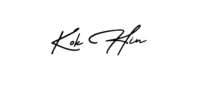 How to Draw Kok Hin signature style? AmerikaSignatureDemo-Regular is a latest design signature styles for name Kok Hin. Kok Hin signature style 3 images and pictures png