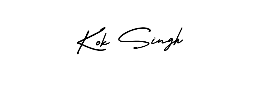 It looks lik you need a new signature style for name Kok Singh. Design unique handwritten (AmerikaSignatureDemo-Regular) signature with our free signature maker in just a few clicks. Kok Singh signature style 3 images and pictures png