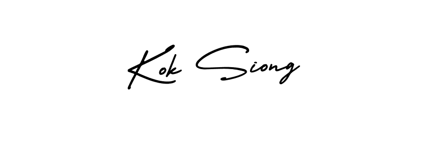 Also You can easily find your signature by using the search form. We will create Kok Siong name handwritten signature images for you free of cost using AmerikaSignatureDemo-Regular sign style. Kok Siong signature style 3 images and pictures png